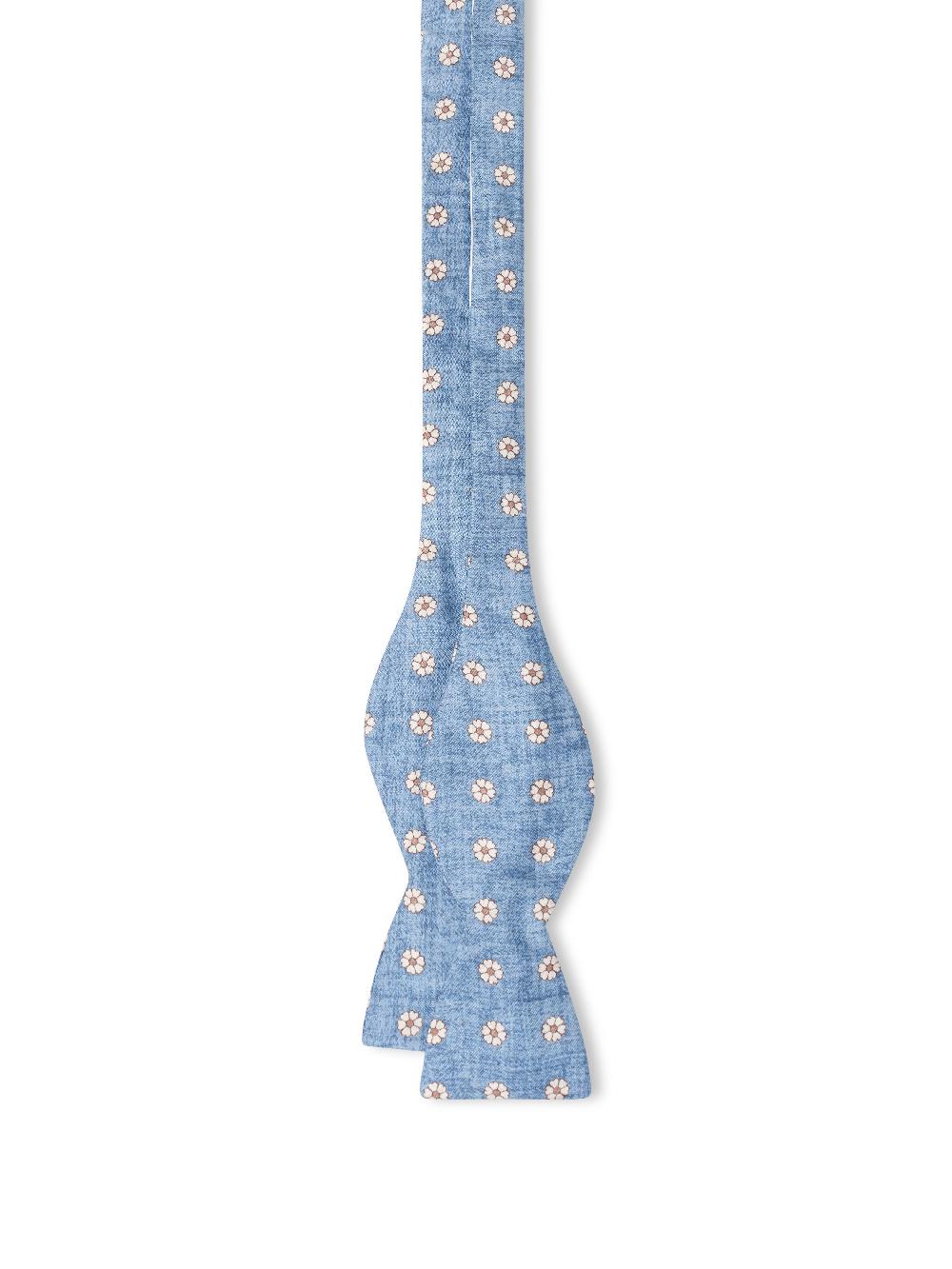 Favourbrook Light Blue Osterley Silk Bow Tie