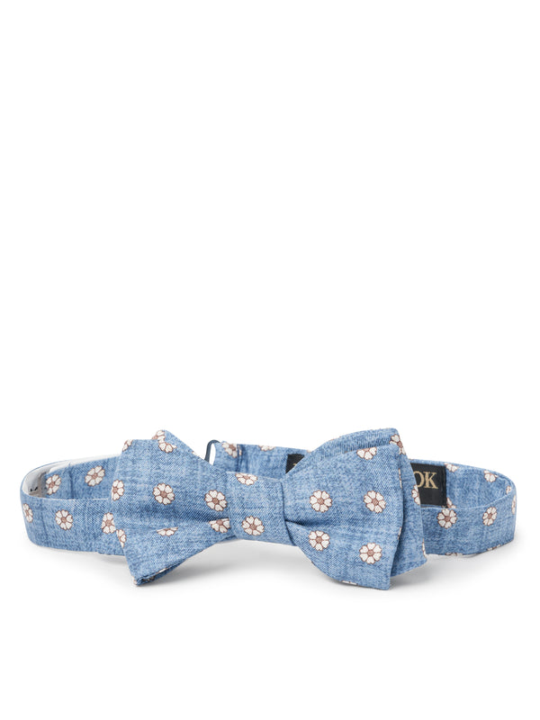 favourbrook Light Blue Osterley Silk Bow Tie