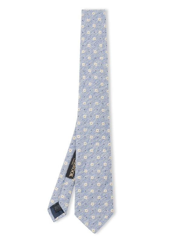 favourbrook Light Blue Pryton Wool Tie