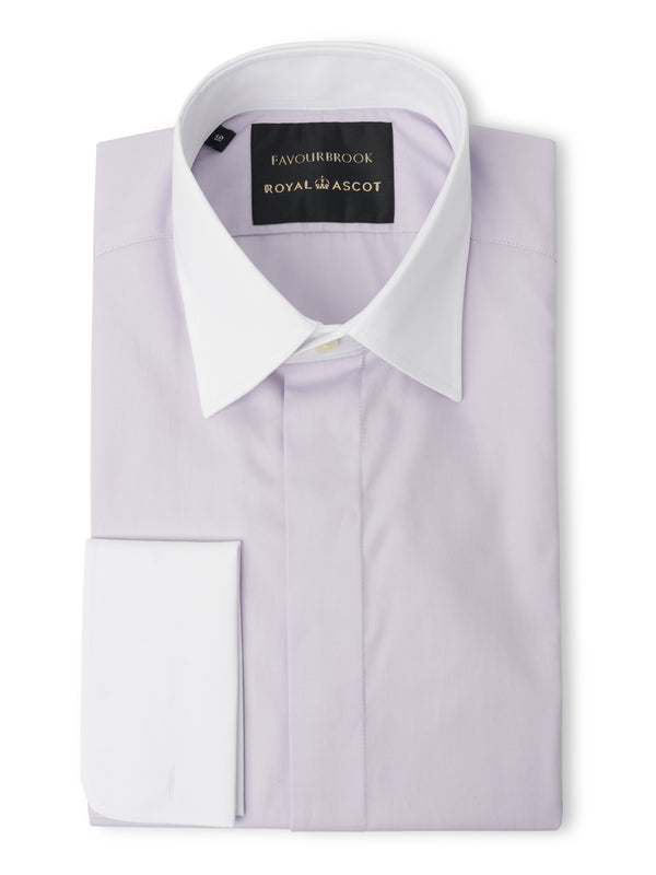 favourbrook Lilac/White Steed Cotton Gatsby Shirt
