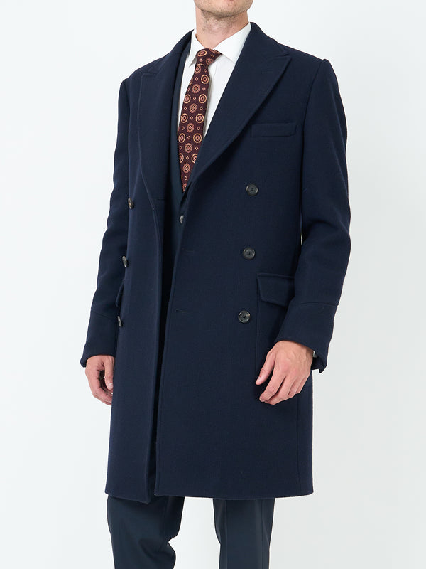 Favourbrook Midnight Melford Wool Cawston Overcoat