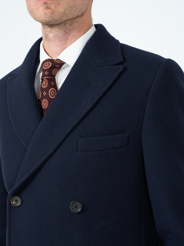 Favourbrook Midnight Melford Wool Cawston Overcoat