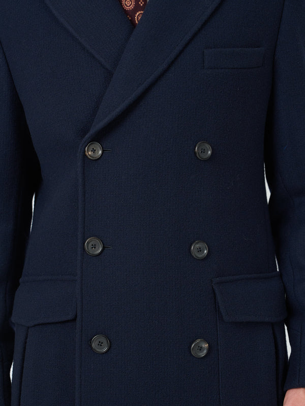 Favourbrook Midnight Melford Wool Cawston Overcoat