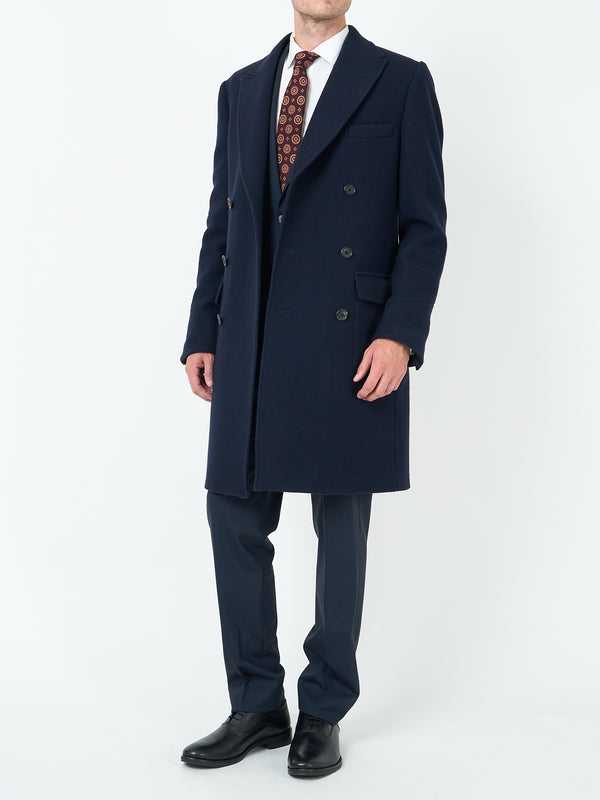 favourbrook Midnight Melford Wool Cawston Overcoat