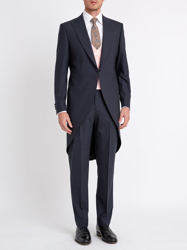 favourbrook Navy Ascot Wool Morning Coat