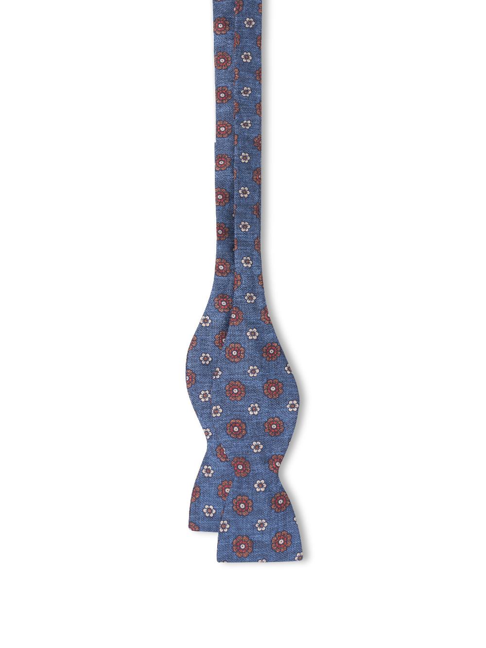 Favourbrook Navy Chartwell Silk Bow Tie