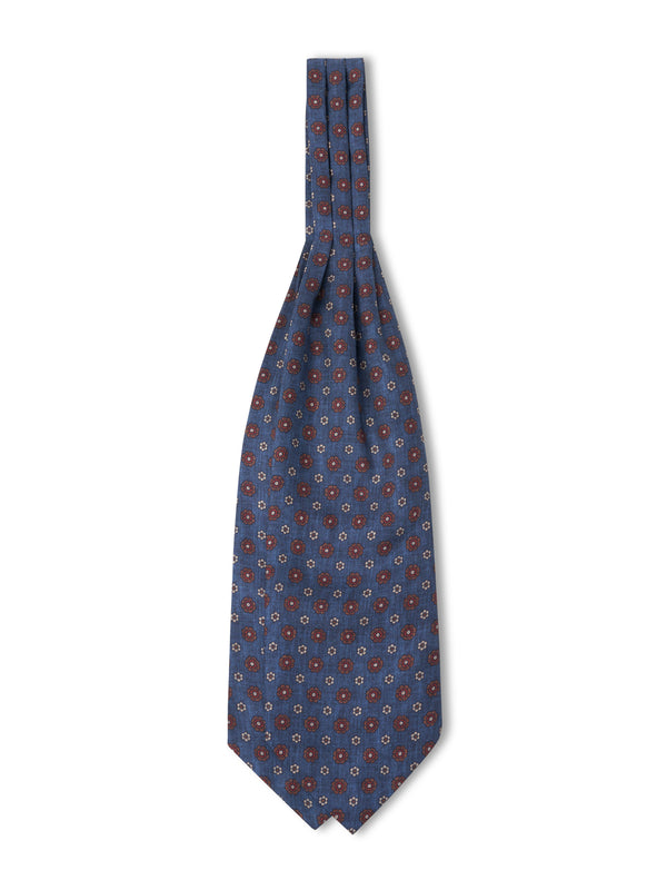 favourbrook Navy Chartwell Silk Cravat