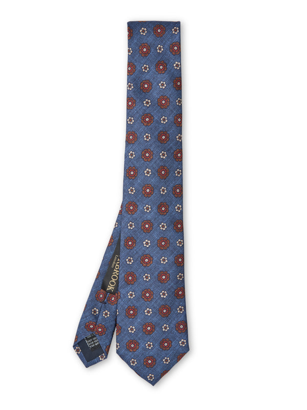 favourbrook Navy Chartwell Silk Tie