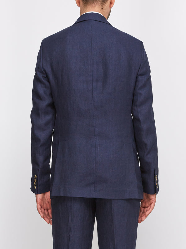 Favourbrook Navy Ethan Herringbone Ebury Jacket