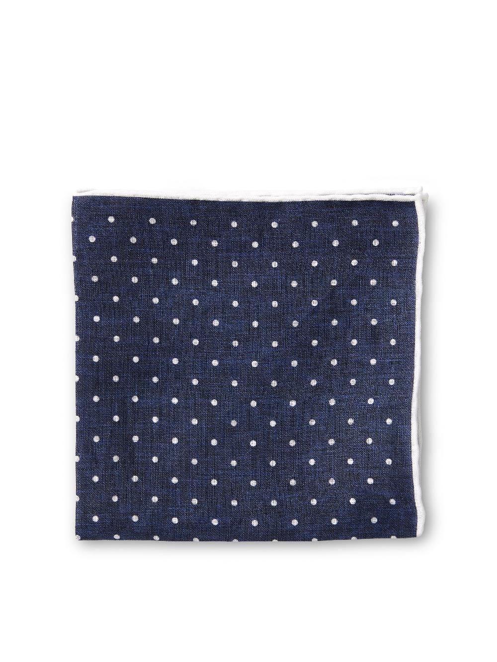 Favourbrook Navy Milford Spot Handkerchief