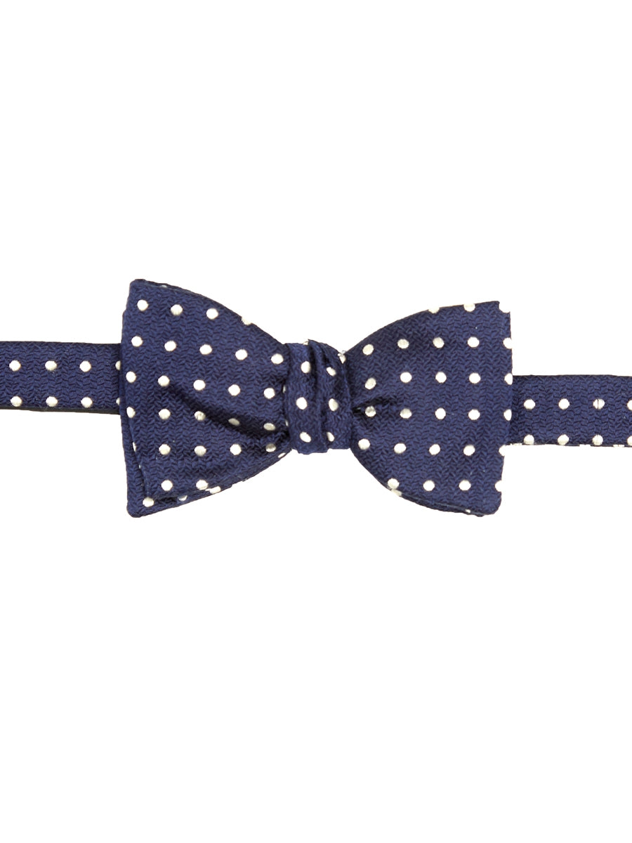 Favourbrook Navy Pickwick Silk Bow Tie