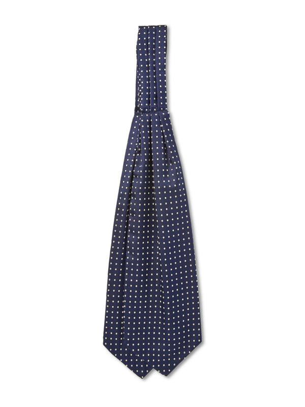 favourbrook Navy Pickwick Silk Cravat