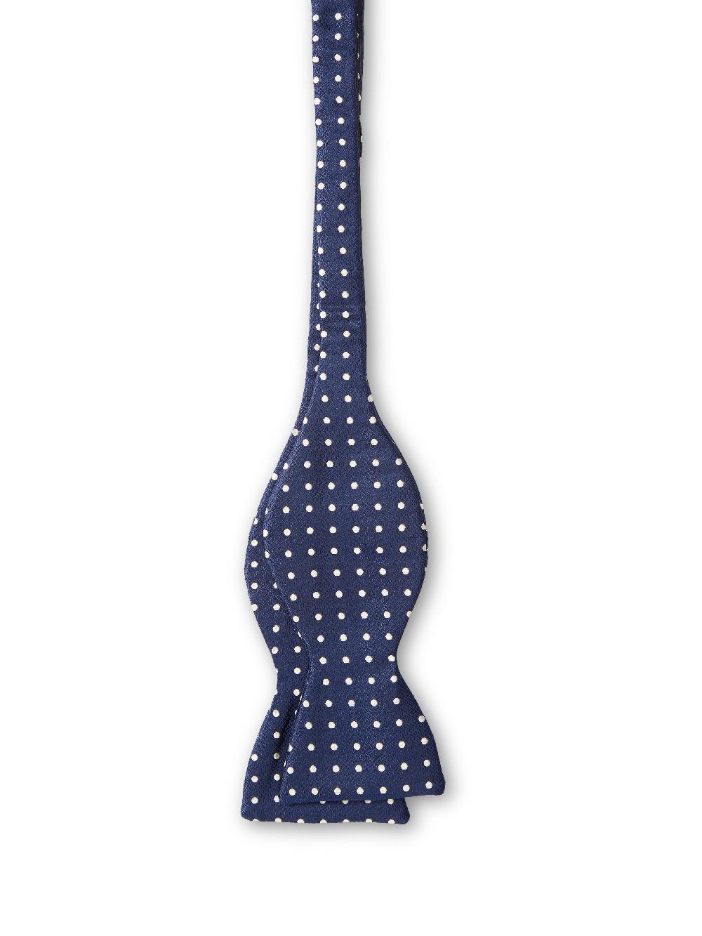 Favourbrook Navy Pickwick Silk Large Party Bow Tie