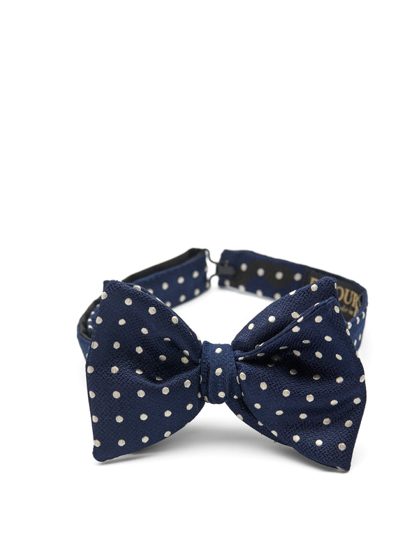 favourbrook Navy Pickwick Silk Large Party Bow Tie