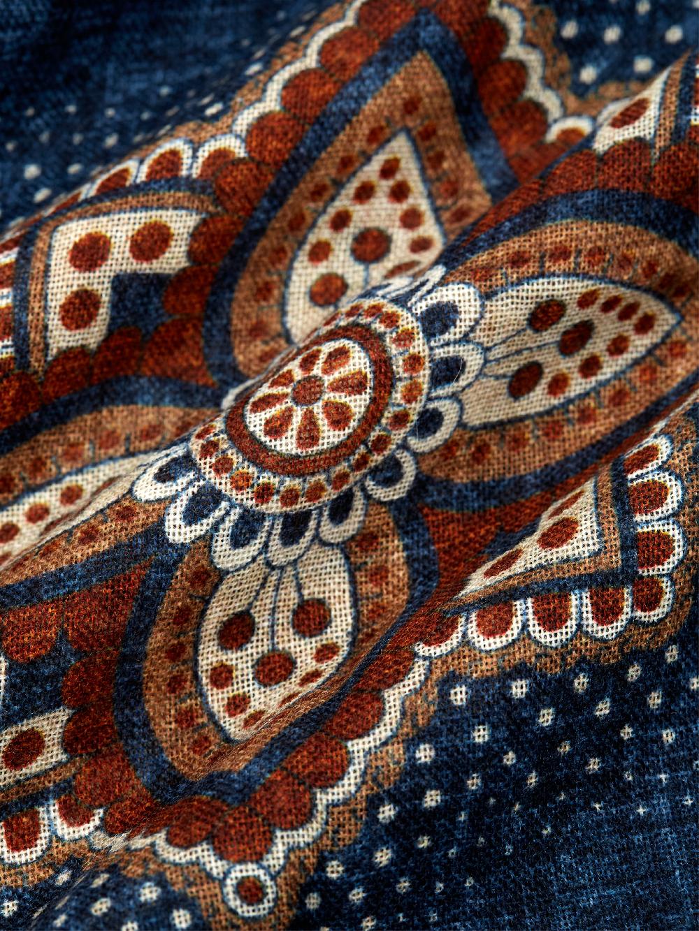 Favourbrook Navy Sherbourne Wool Scarf