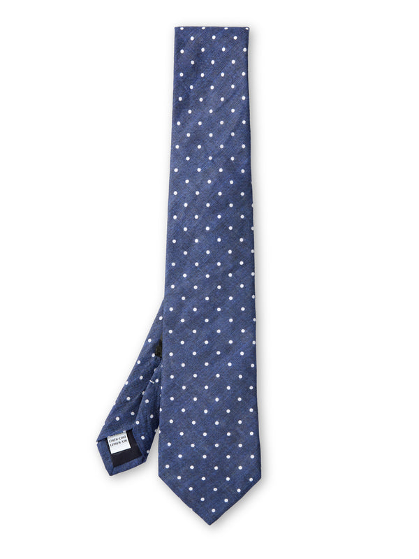 favourbrook Navy Spot Milford Tie