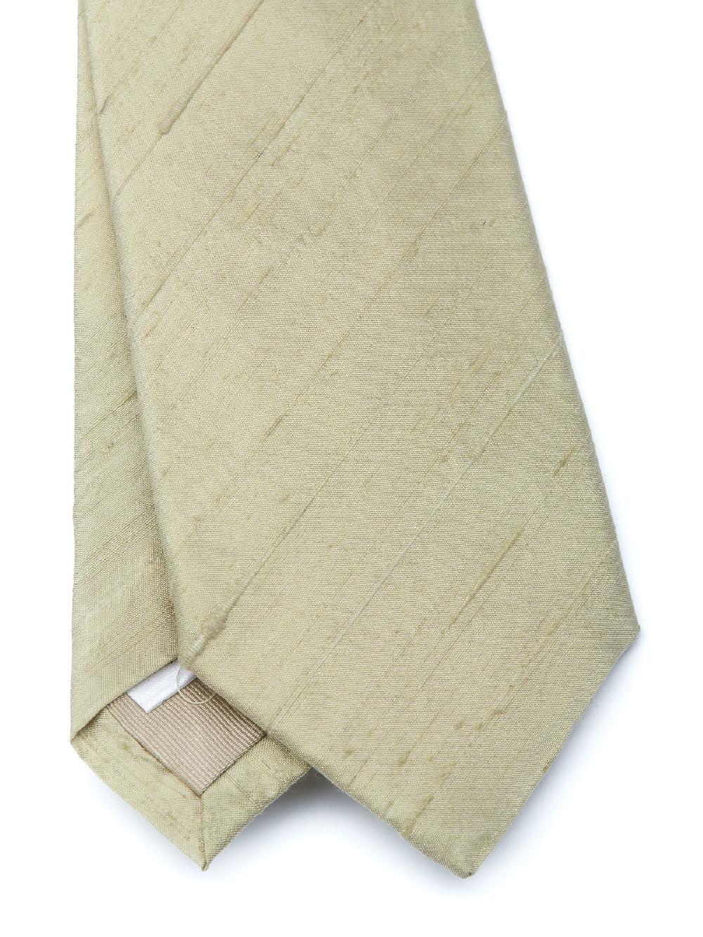 favourbrook Olive Douppion Silk Tie