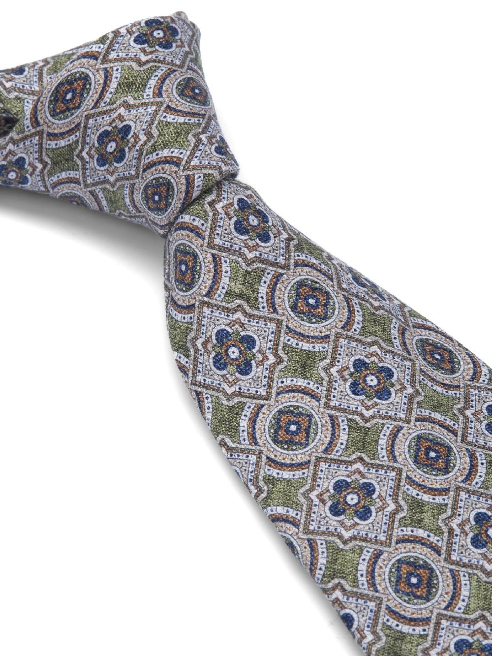Favourbrook Olive Garston Silk Tie