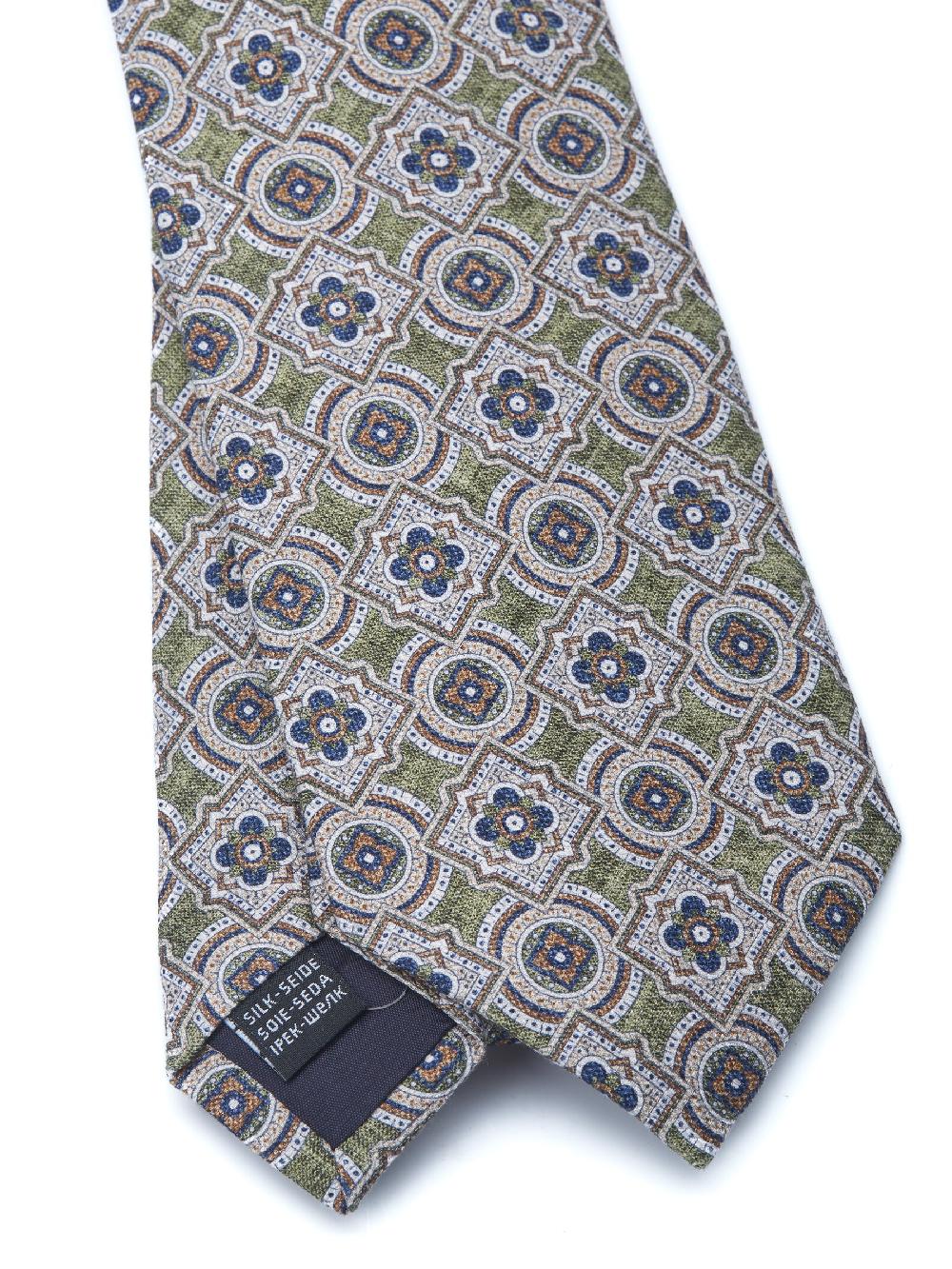 Favourbrook Olive Garston Silk Tie