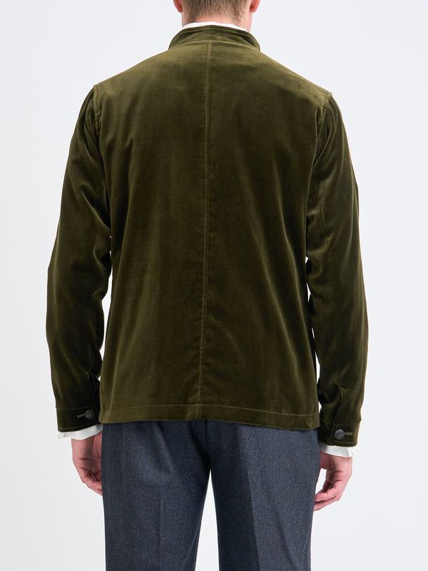 Favourbrook Olive Velvet Cotton Artist Jacket