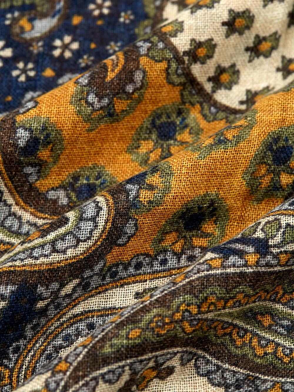 Favourbrook Olive Woodstock Wool Scarf