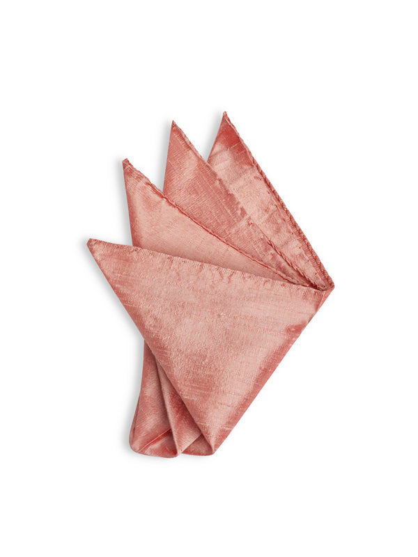 favourbrook Orchid Douppion Silk Pocket Square