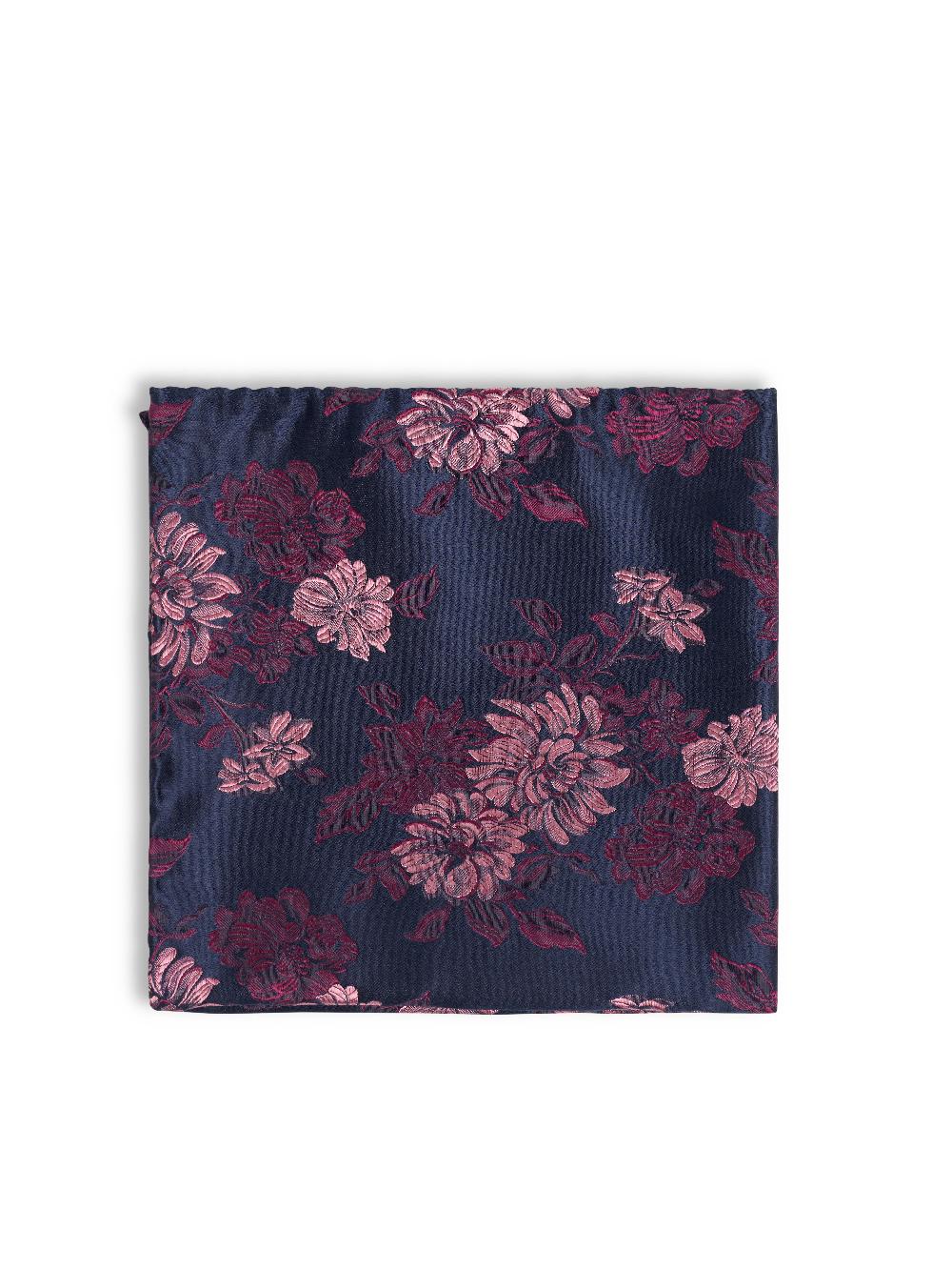 Favourbrook Pink Bourgainville Silk Pocket Square