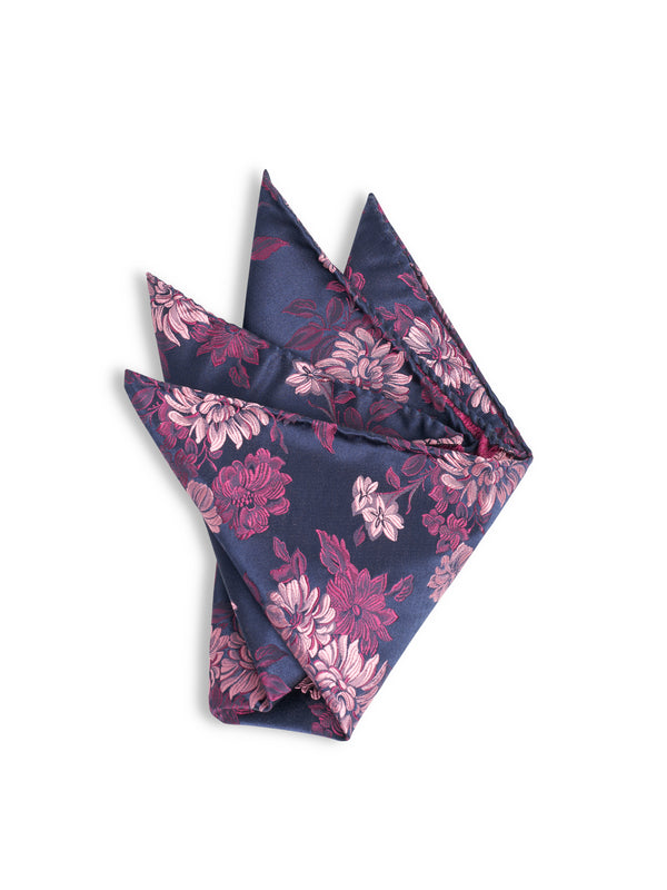 favourbrook Pink Bourgainville Silk Pocket Square