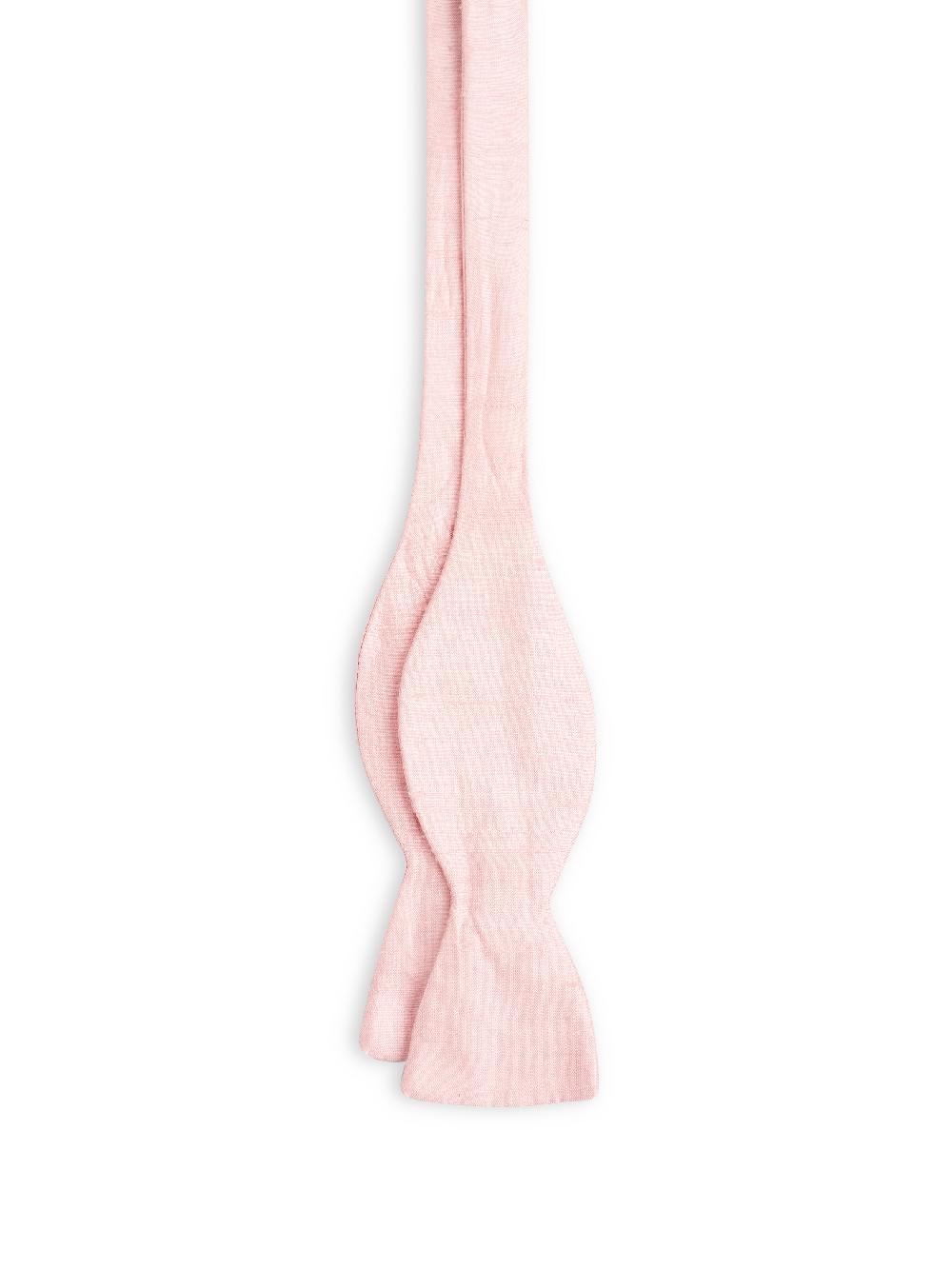 Favourbrook Pink Douppion Silk Bow Tie