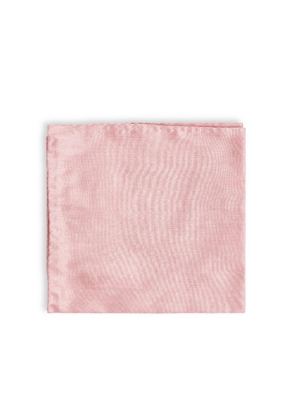 Favourbrook Pink Douppion Silk Pocket Square
