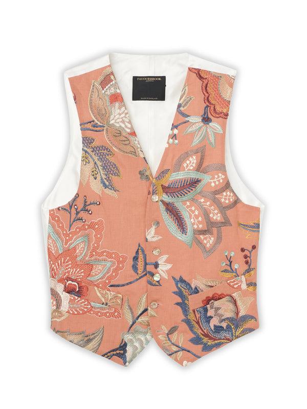Favourbrook Pink Fulford Single Breasted Waistcoat