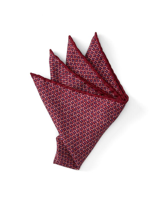 favourbrook Pink Sandham Silk Pocket Square