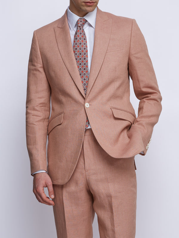 favourbrook Pink Sidmouth Linen Ebury Jacket