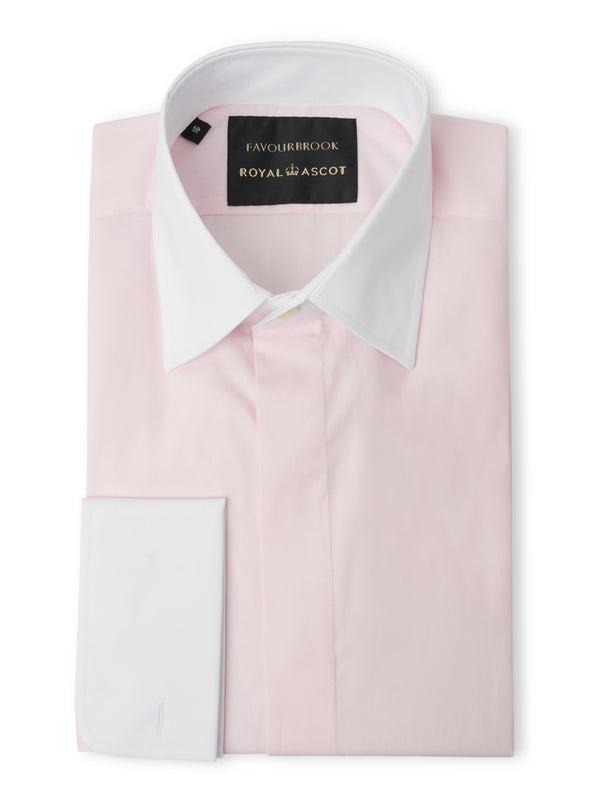 favourbrook Pink/White Steed Cotton Gatsby Shirt