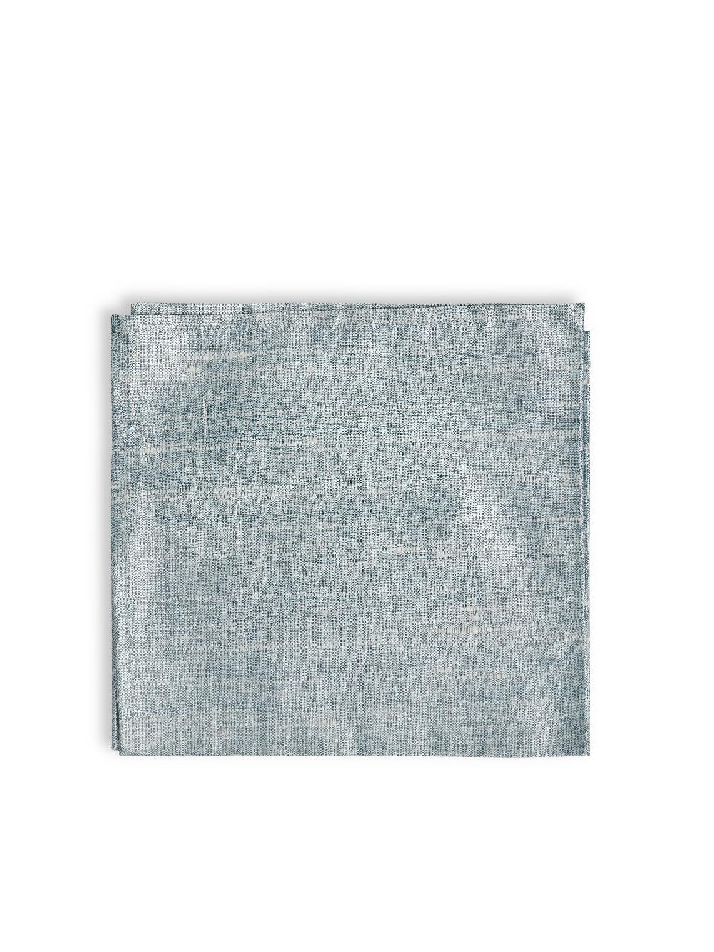 Favourbrook Pistachio Douppion Silk Pocket Square