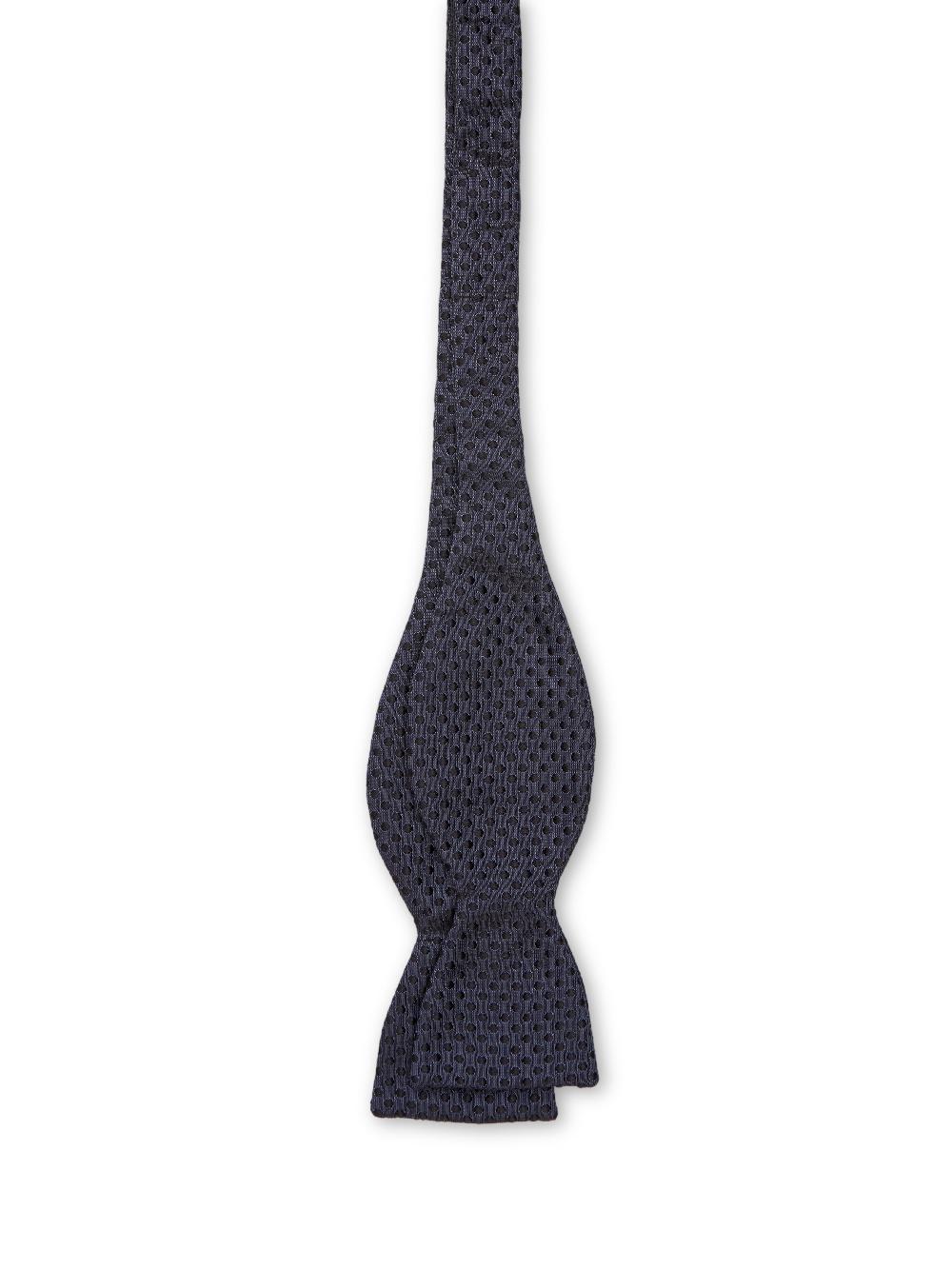 Favourbrook Purple Black Spots Silk Bow Tie