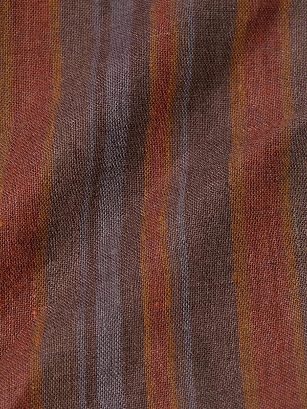 Favourbrook Rust Multi Perran Linen Ivy Shirt