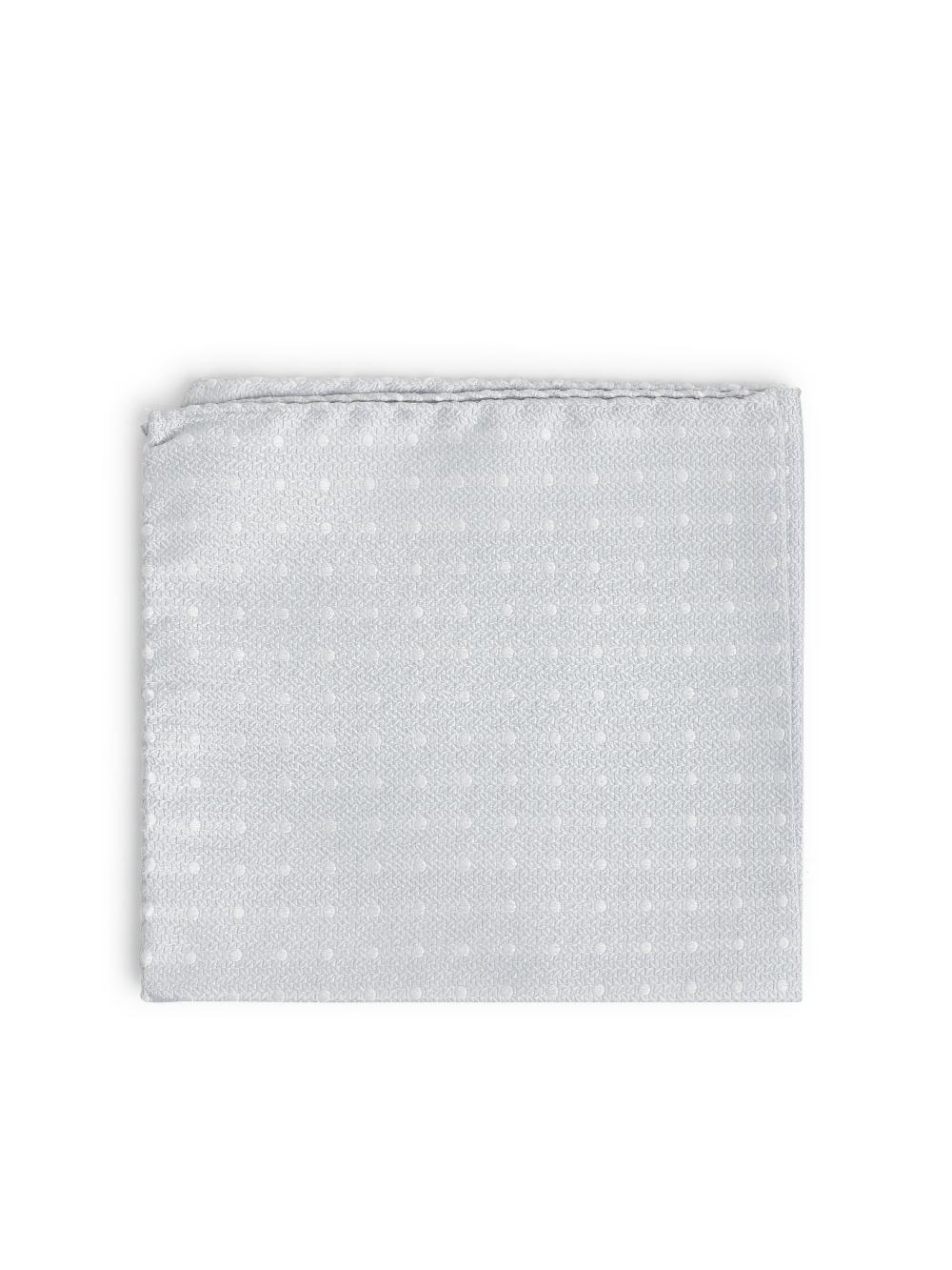 Favourbrook Silver Pickwick Silk Pocket Square