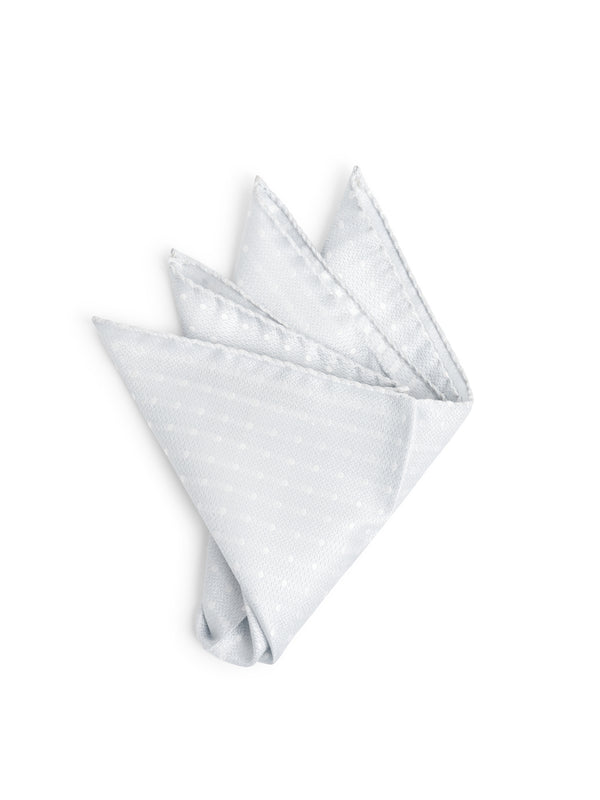 favourbrook Silver Pickwick Silk Pocket Square