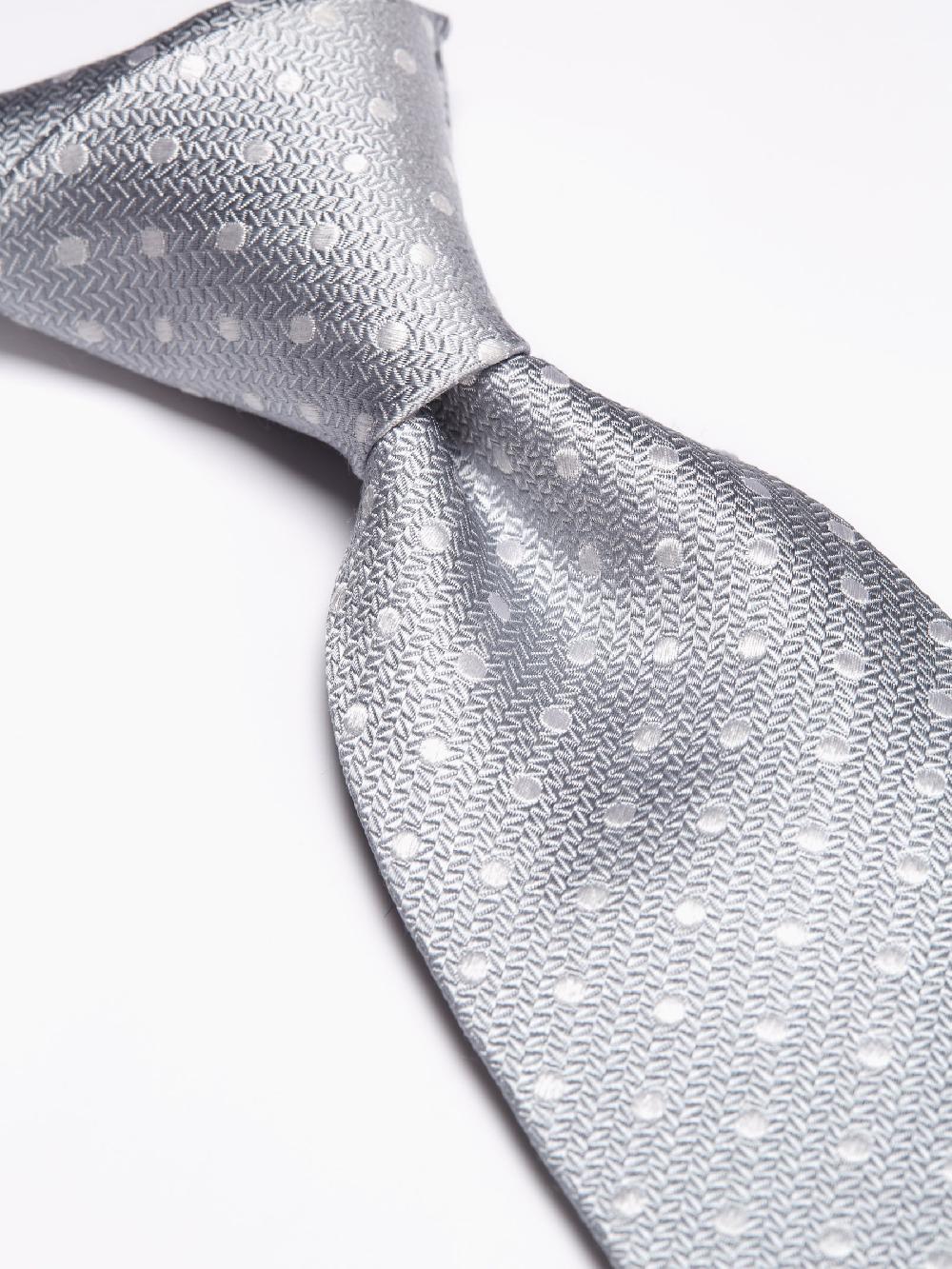 Favourbrook Silver Pickwick Silk Tie