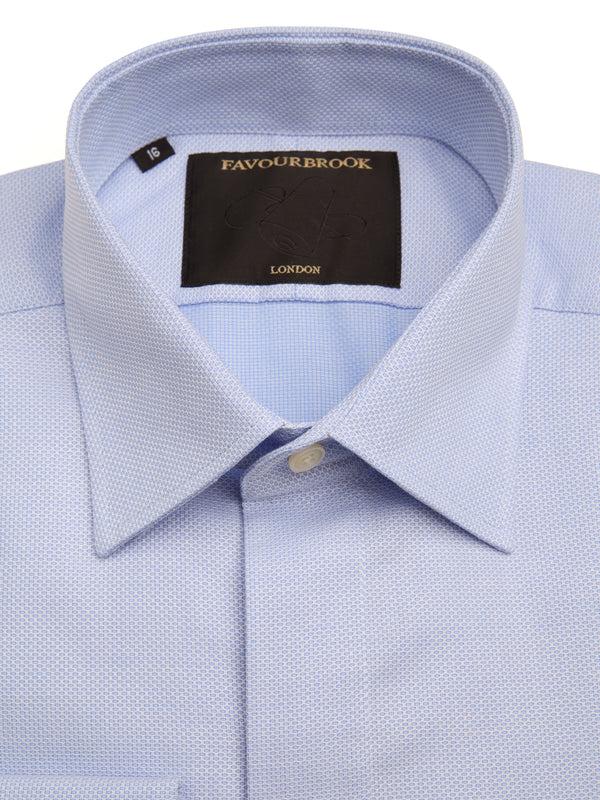 Favourbrook Sky Blue Sloane Cotton Gatsby Shirt