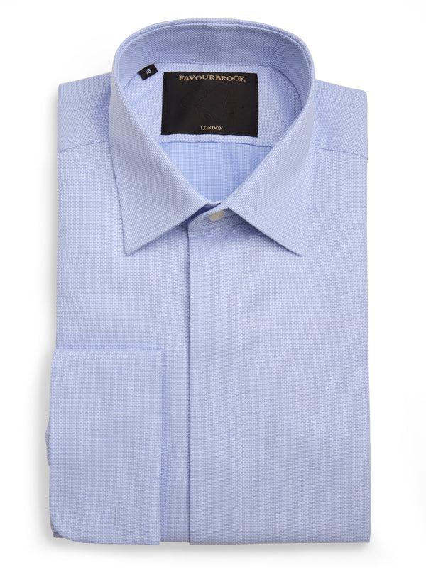 favourbrook Sky Blue Sloane Cotton Gatsby Shirt