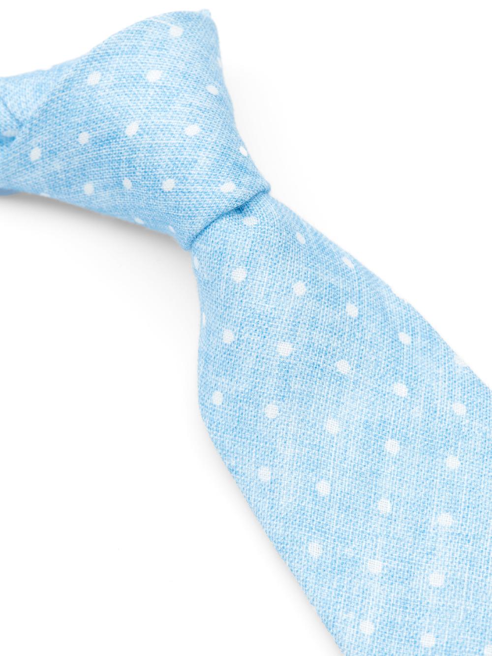 Favourbrook Sky Blue Spot Milford Tie