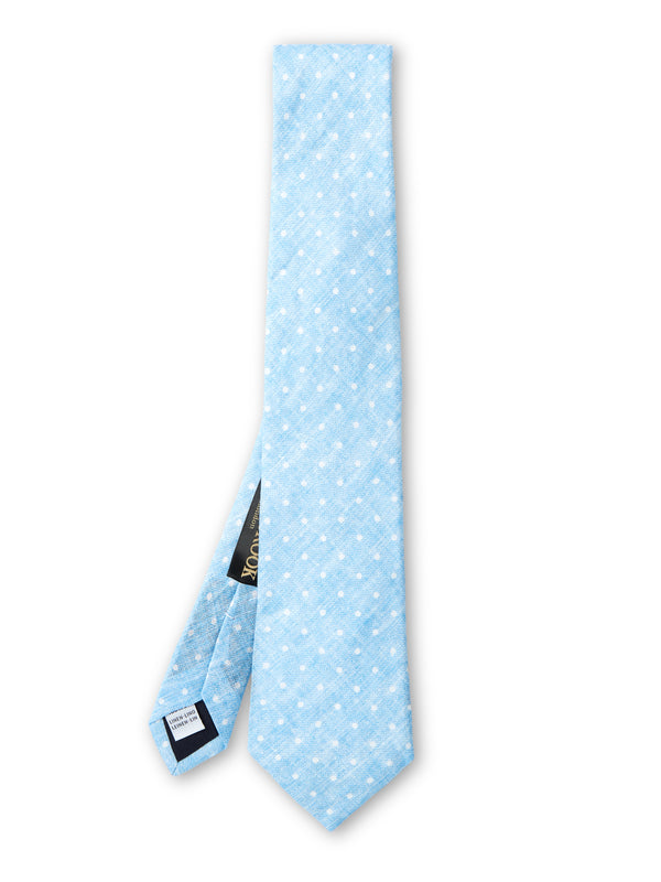 favourbrook Sky Blue Spot Milford Tie