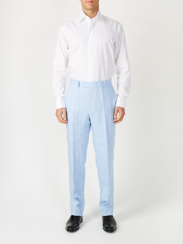Favourbrook Sky Evering Linen Windsor Trouser