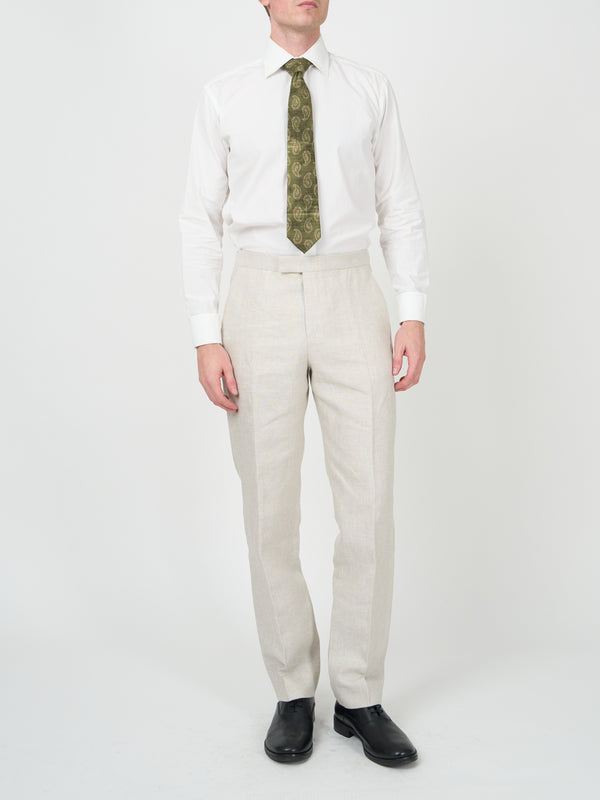 Favourbrook Stone Evering Linen Dress Trouser