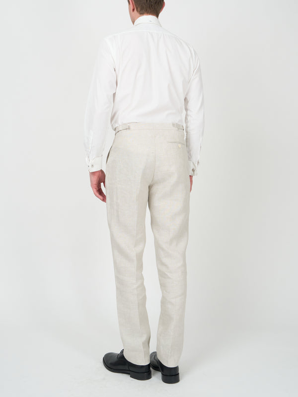 Favourbrook Stone Evering Linen Dress Trouser
