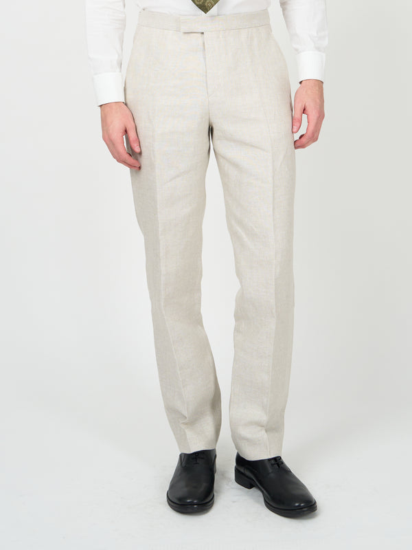 favourbrook Stone Evering Linen Dress Trouser