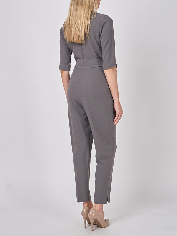 Favourbrook Tailored Jumpsuit Mink Plain Crepe