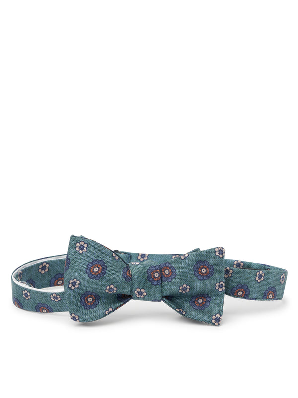 favourbrook Teal Chartwell Silk Bow Tie